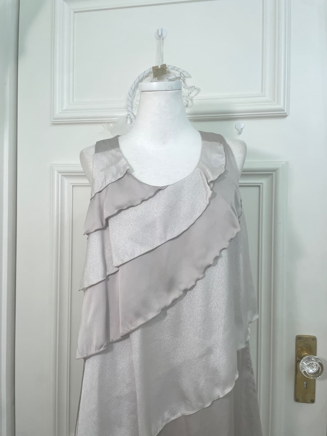 mute lavender crystal button long cardig 상품이미지4
