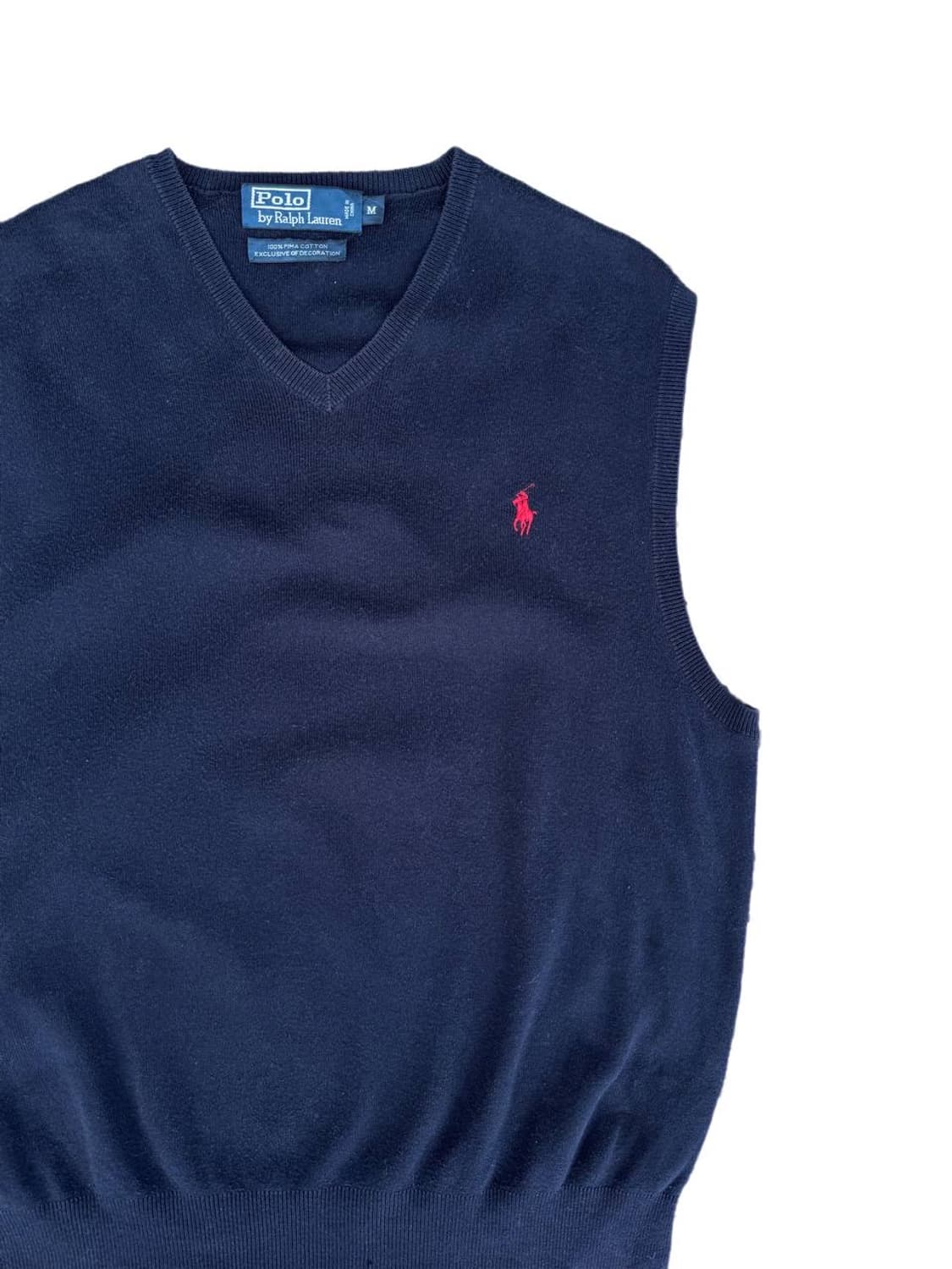 PRL v neck cotton knit vest 상품이미지3