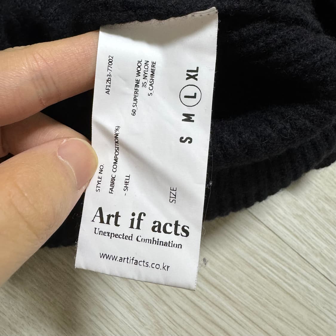 아트이프액츠 라운드넥 가디건 L 상품이미지3