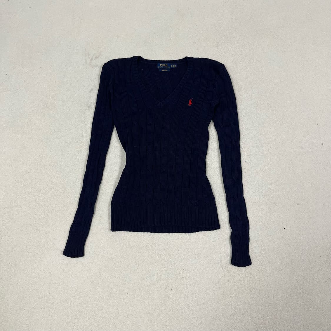 Polo Navy Cable Knit 상품이미지4