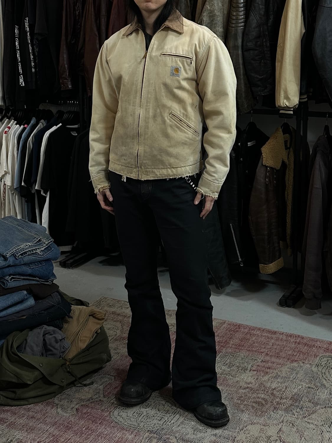 90's OG USA Made 칼하트 J01 디트로이트 자켓 상품이미지2