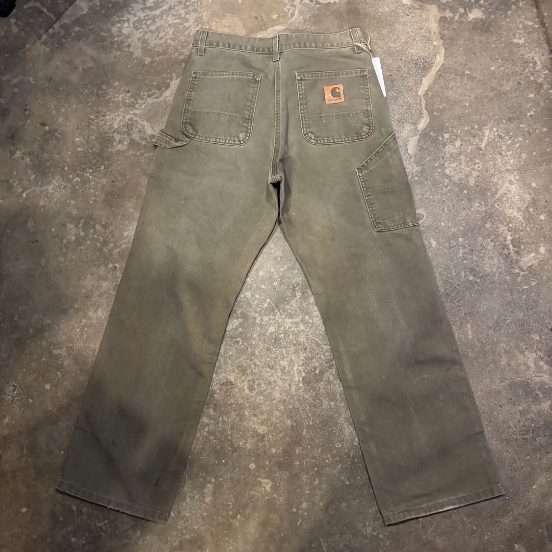 올드 칼하트 덕캔버스 싱글니 카펜터 상품이미지5