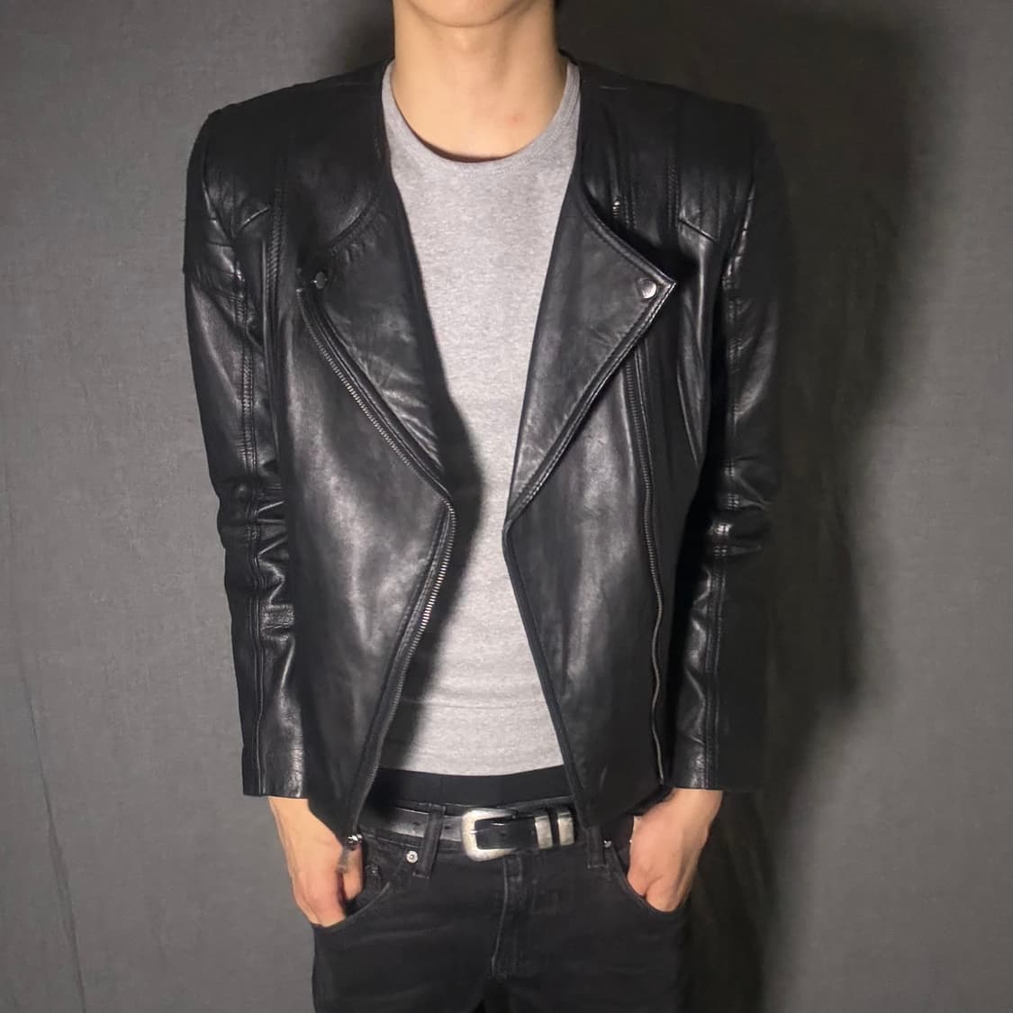 vintage rider leather jacket 상품이미지2