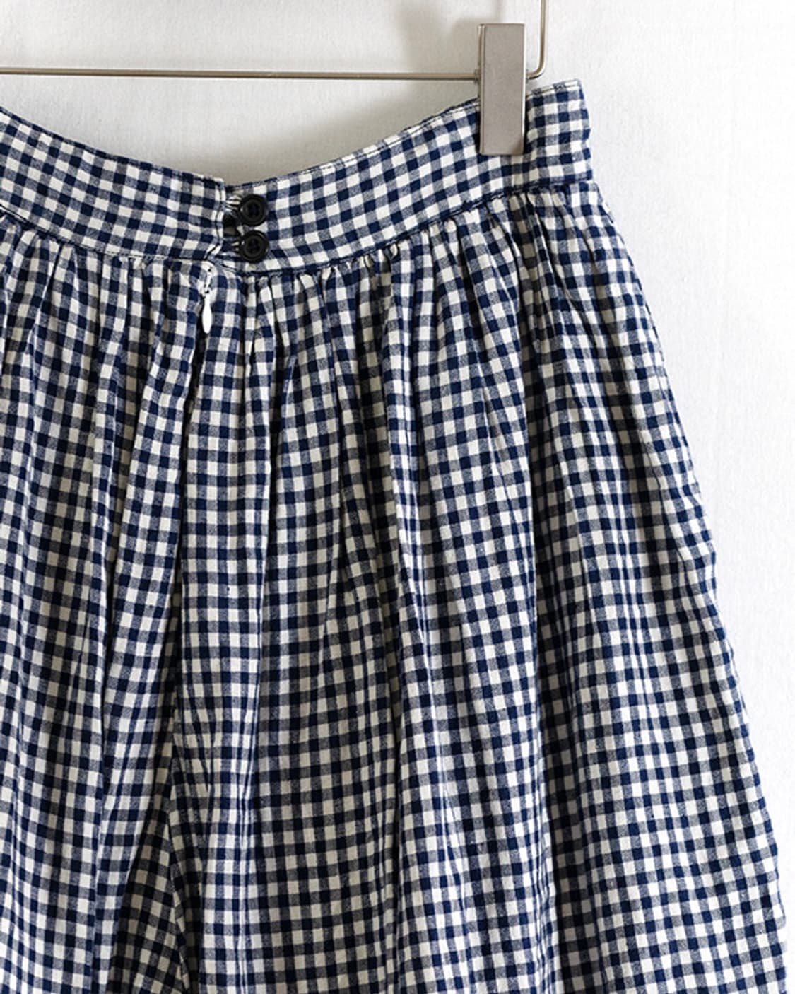 au garcons - navy gingham trousers 상품이미지3