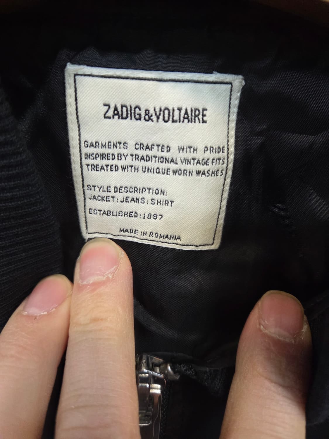 쟈딕앤볼테르 방풍 투웨이 블루종자켓 s 상품이미지3