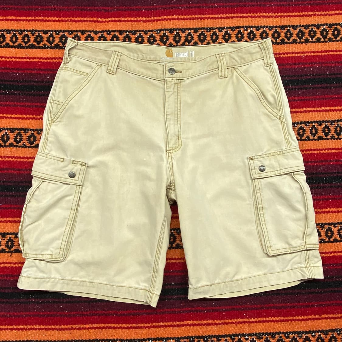 미국빈티지 칼하트 워크 카고반바지 상품이미지1