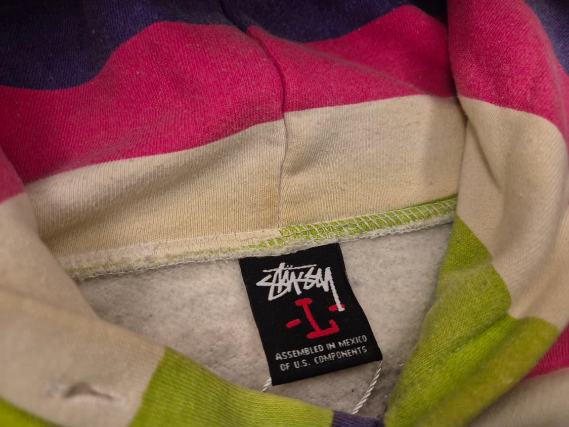 00s 스투시 멀티컬러 후드 스웻 상품이미지6