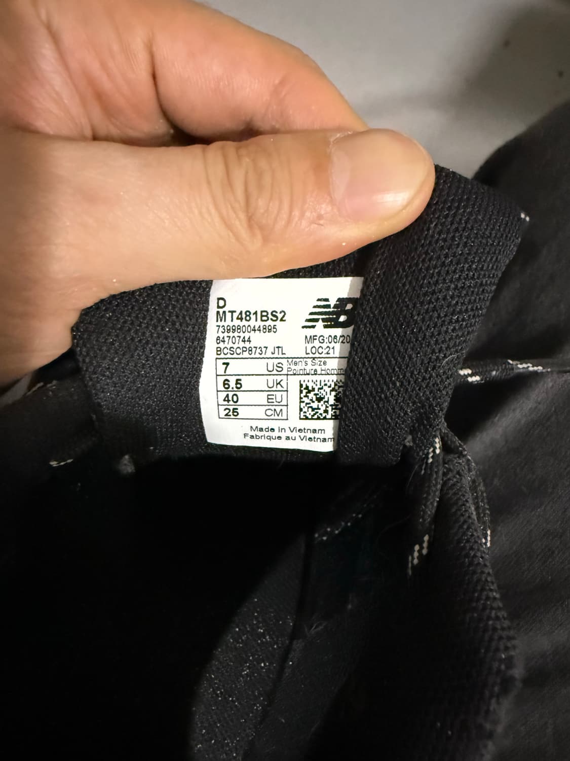 뉴발란스 481v2 블랙 운동화 250 상품이미지4