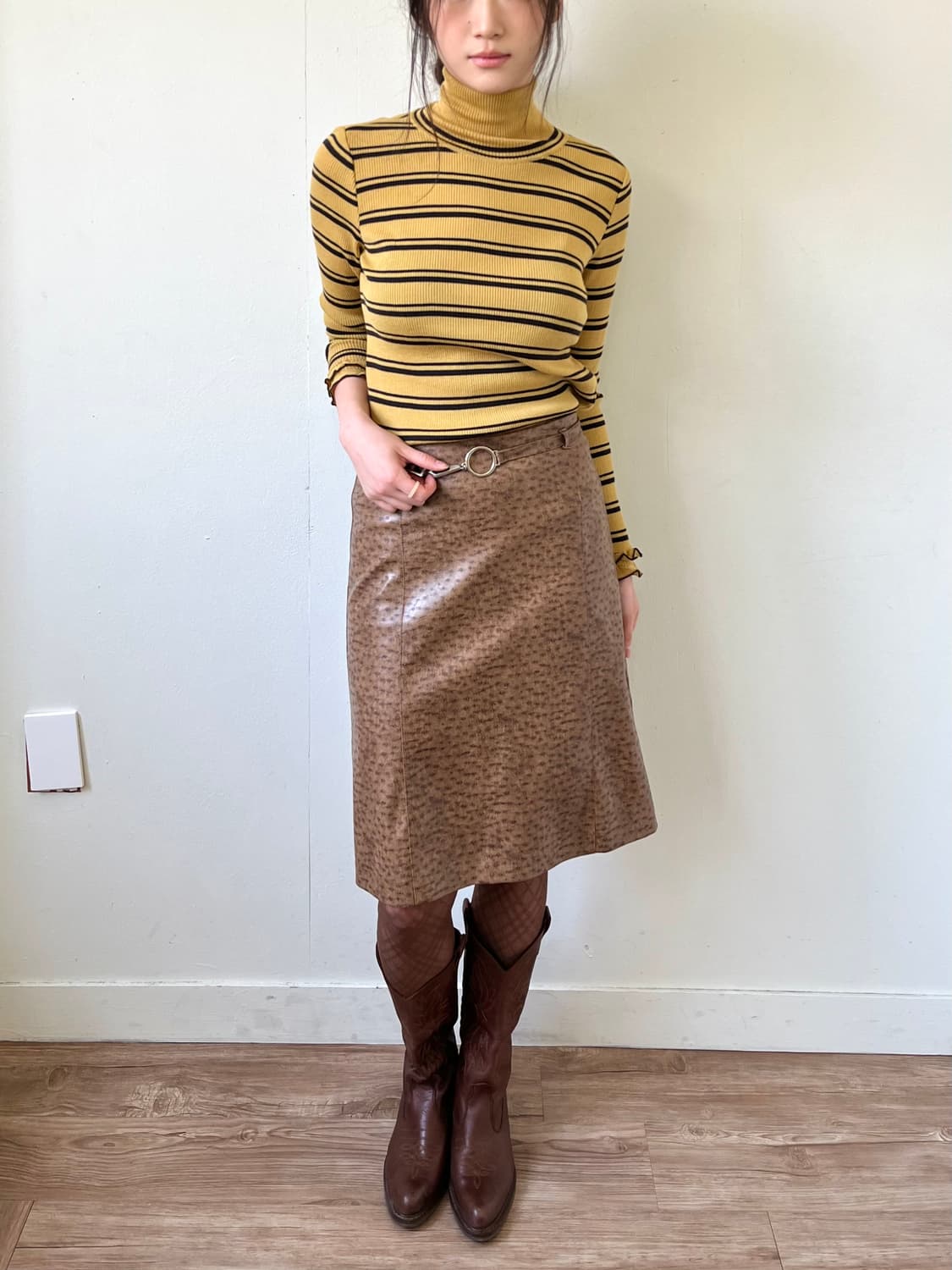 Leilian 스트라이프 터틀넥 상품이미지7