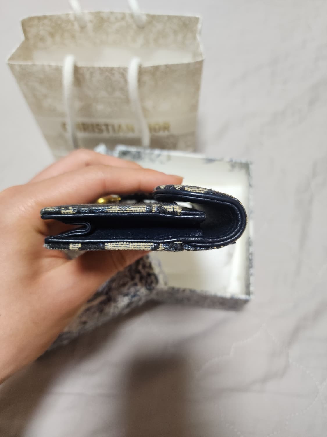 [풀박스]디올 오블리크 새들 카드지갑 상품이미지9