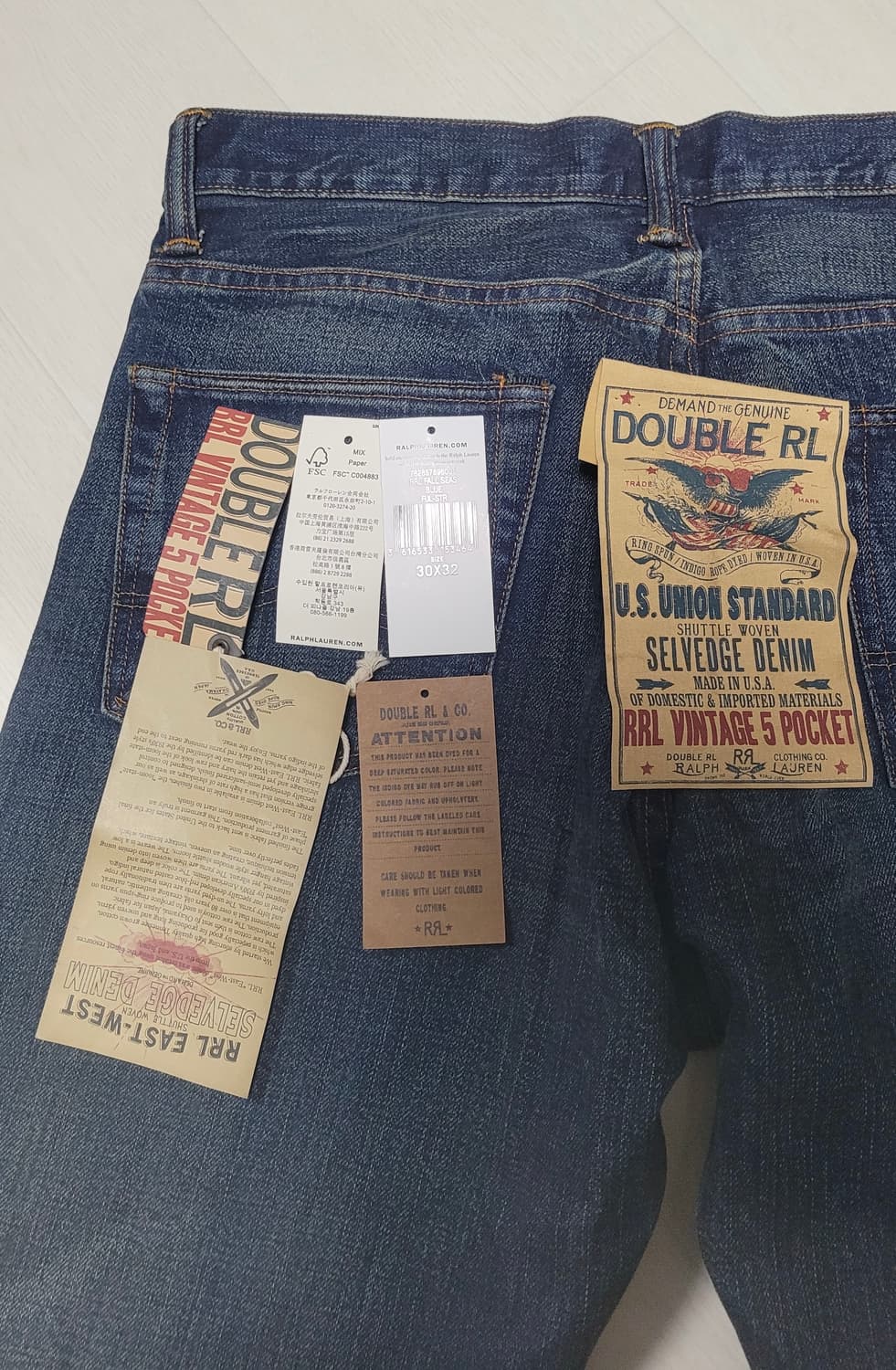 RRL 더블알엘 기빈스진 30*32 상품이미지4