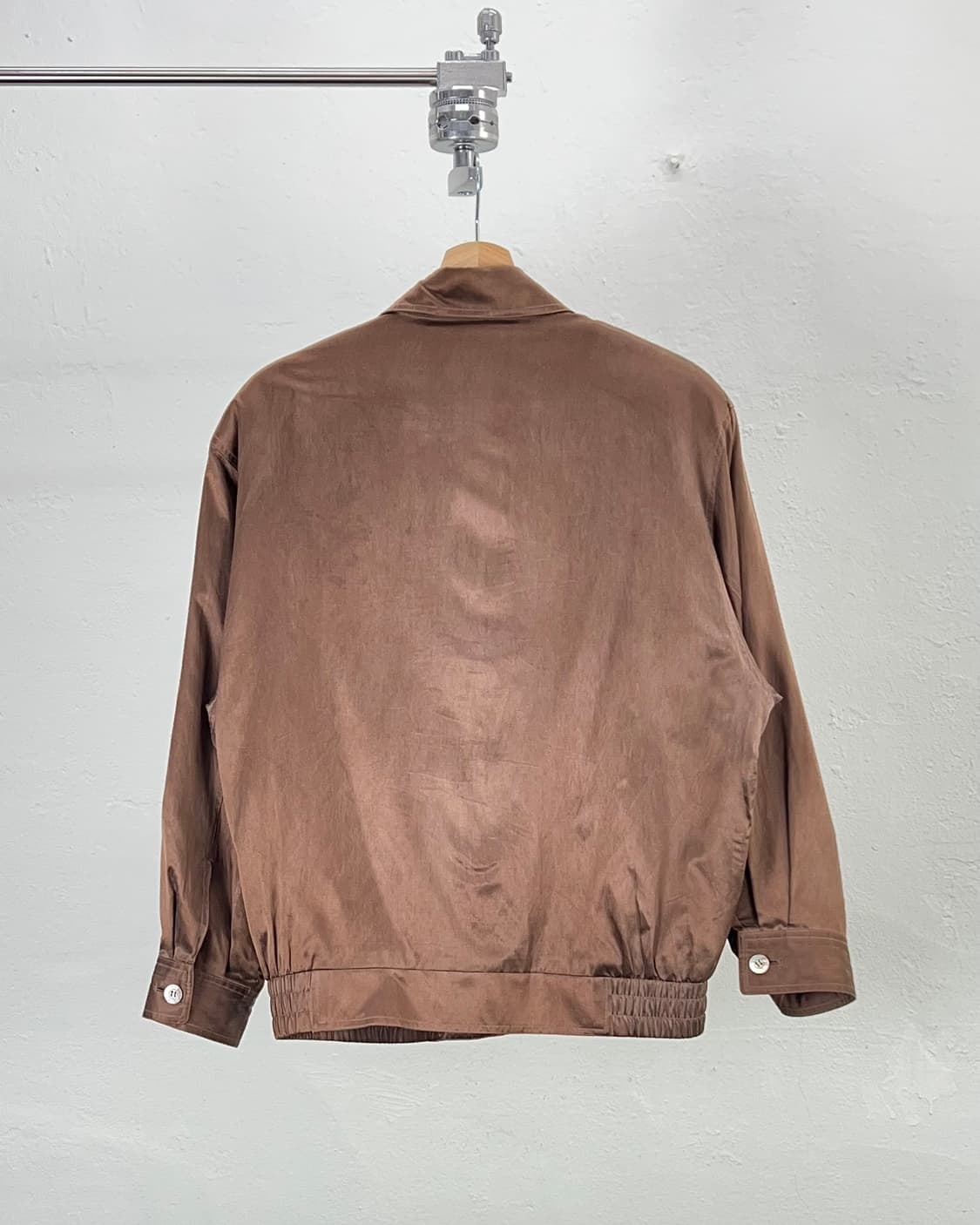 지방시 카멜 사틴 벨로어 드리즐러 블루종 자켓 상품이미지6