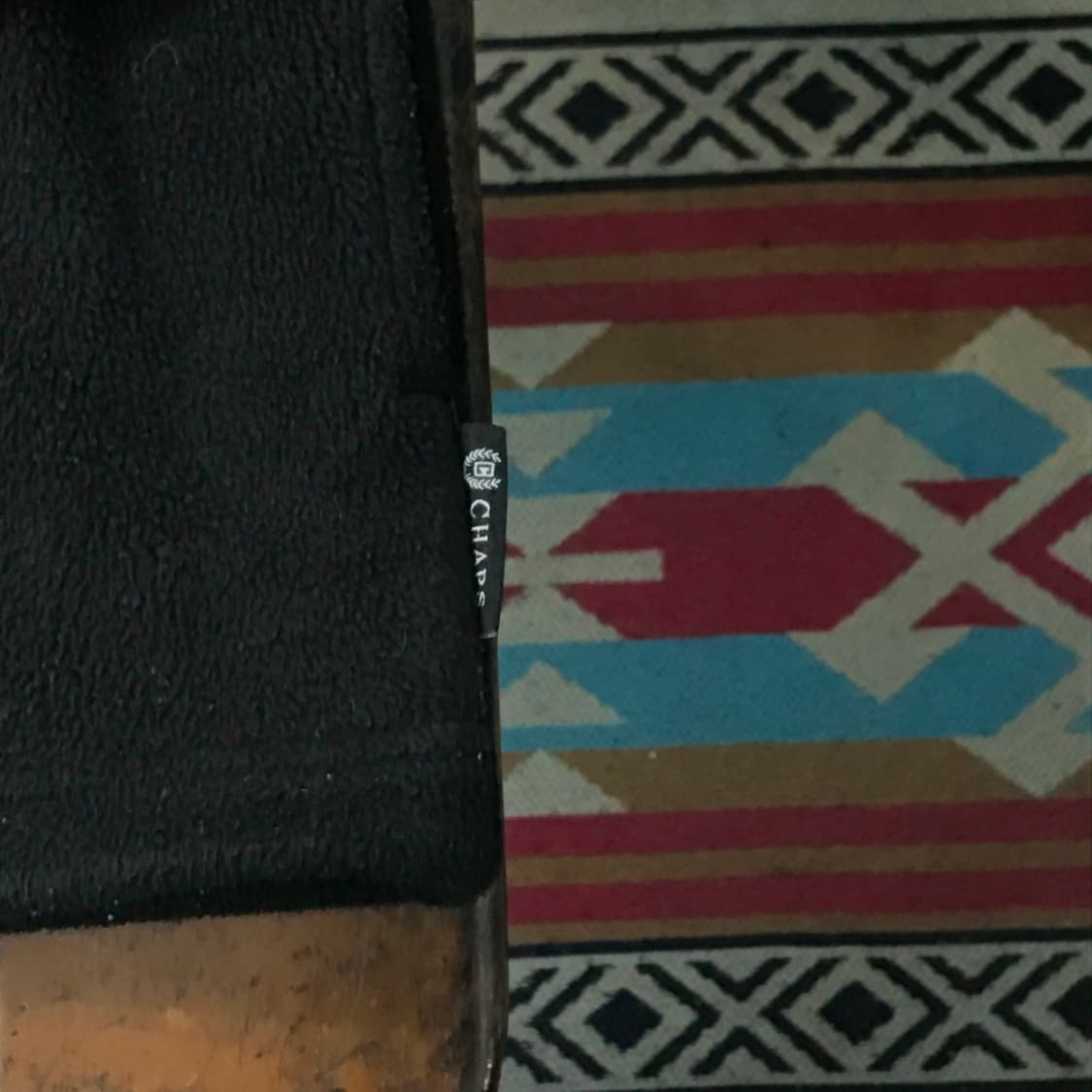 폴로랄프로렌 챕스 블랙 노르딕 패턴 플리스 반집업 풀오버 자켓 남성110 상품이미지4