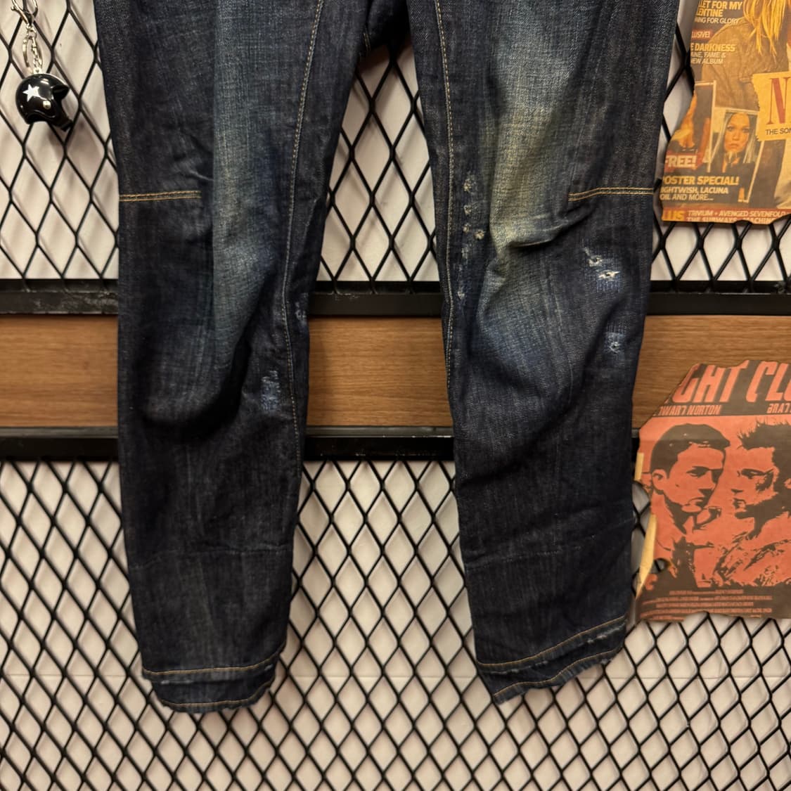 디스퀘어드2 D링 바이커 데님 팬츠 전면 버클 포인트 진청 상품이미지4