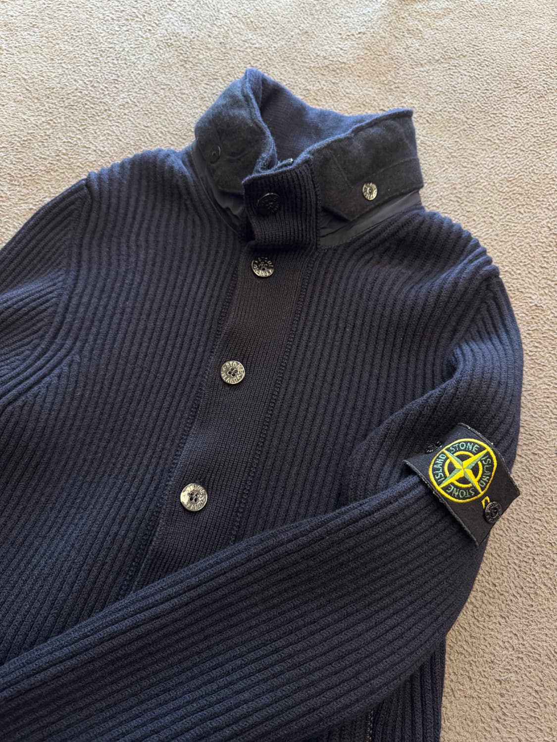 스톤아일랜드 골지 니트 집업 자켓 처분  상품이미지2