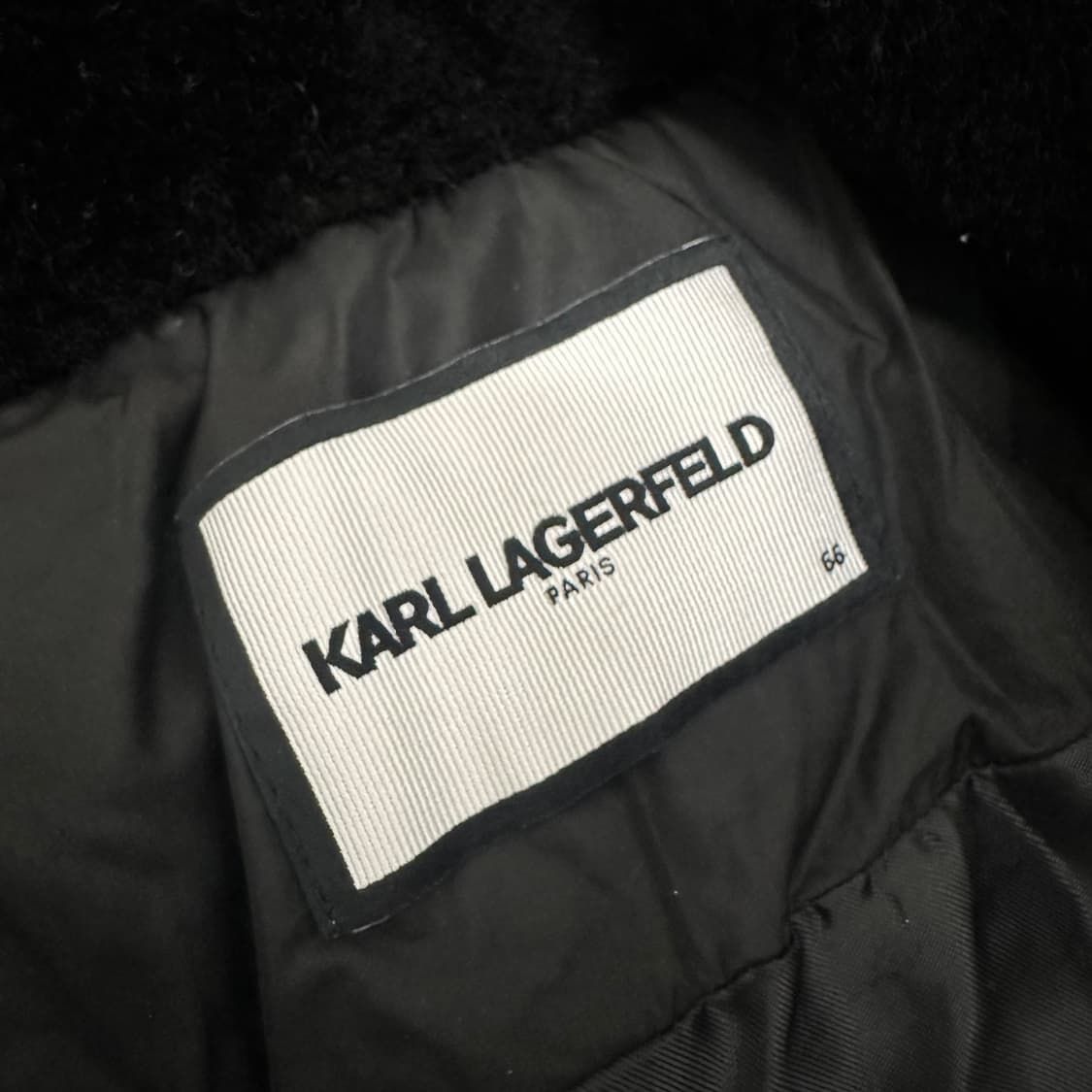 칼라거펠트 여성 구스다운 양모 패딩 블랙 66사이즈 상품이미지5