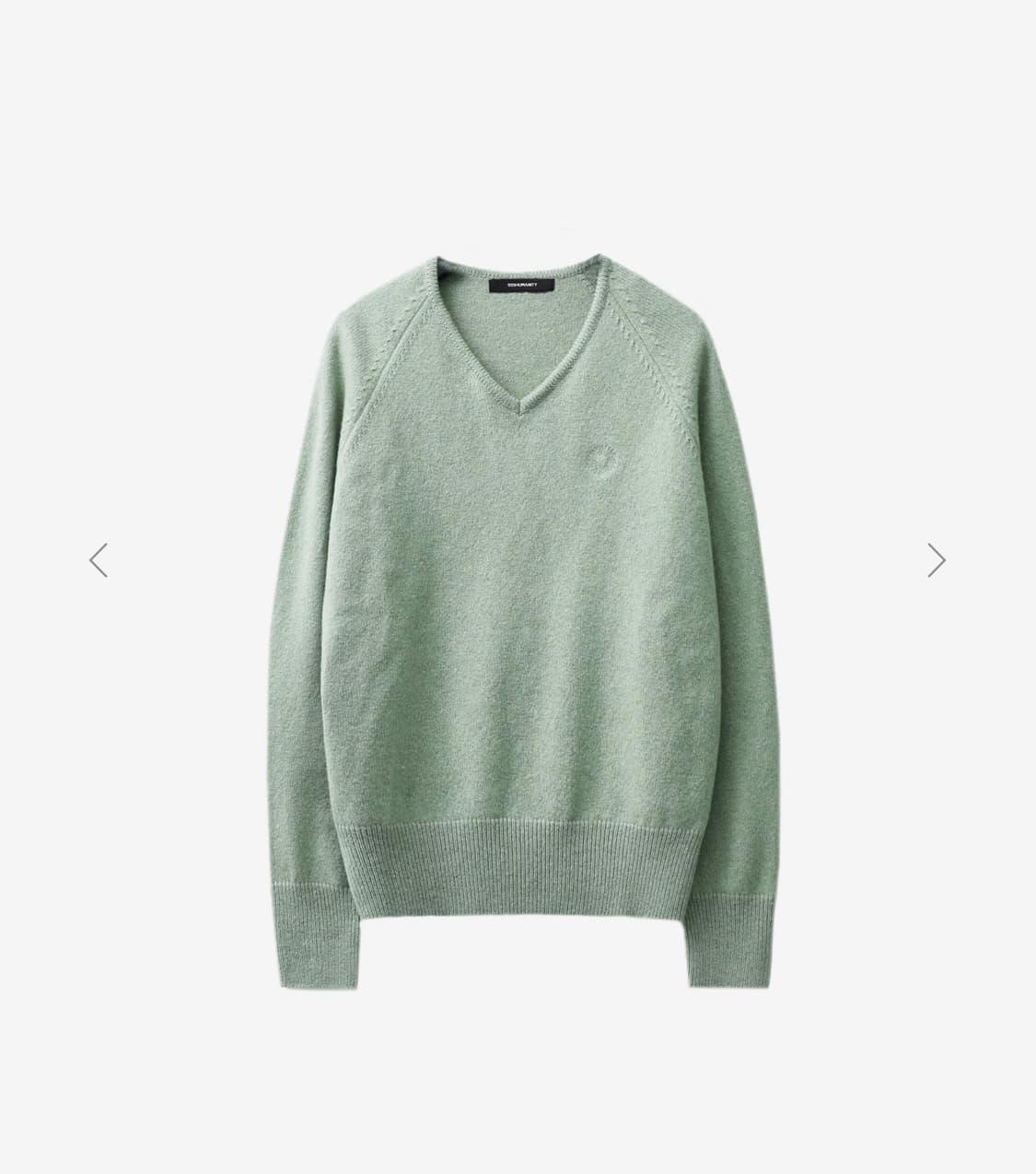 999휴머니티 브이넥 니트 민트 상품이미지1