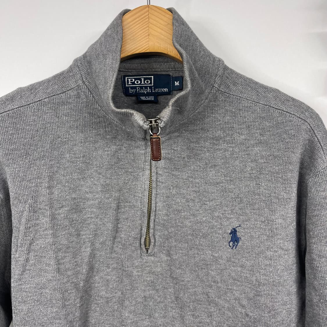 [폴로] 랄프로렌 하프집업 맨투맨 그레이 (L) 상품이미지3