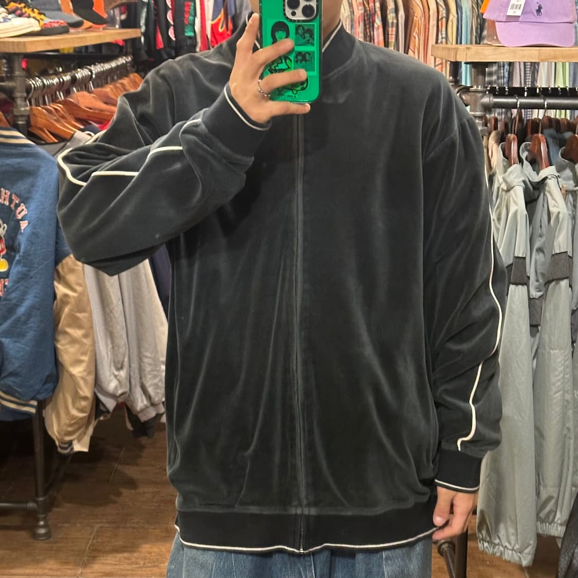 [HI] 빈티지 플리스 블랙 상품이미지2