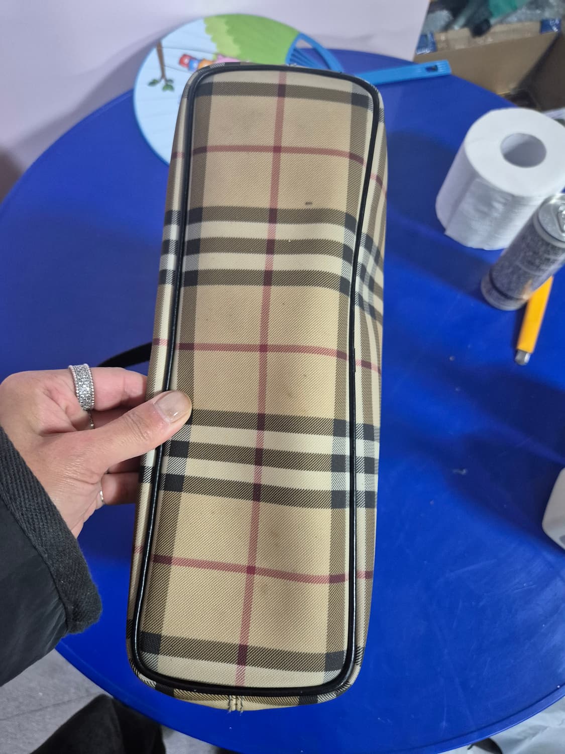 버버리 체크 토트백 여성 가방 상품이미지2