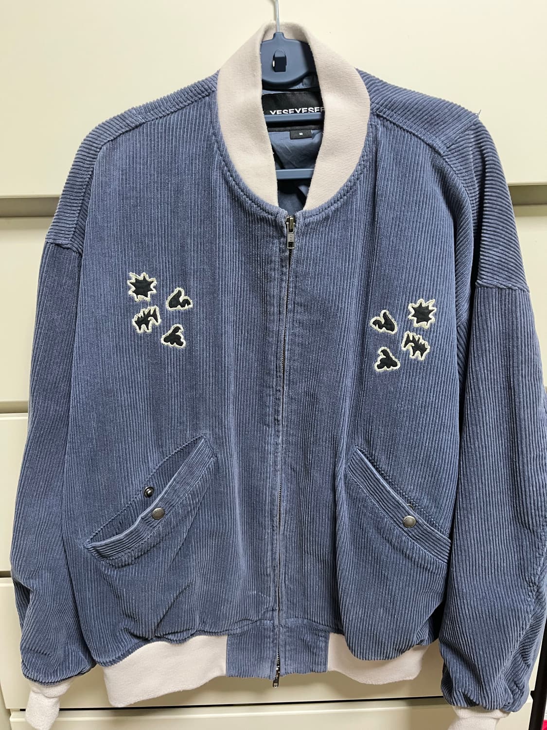 yeseyesee 예스아이씨 코드 바시티 코듀로이 블루종 블루 M 상품이미지3