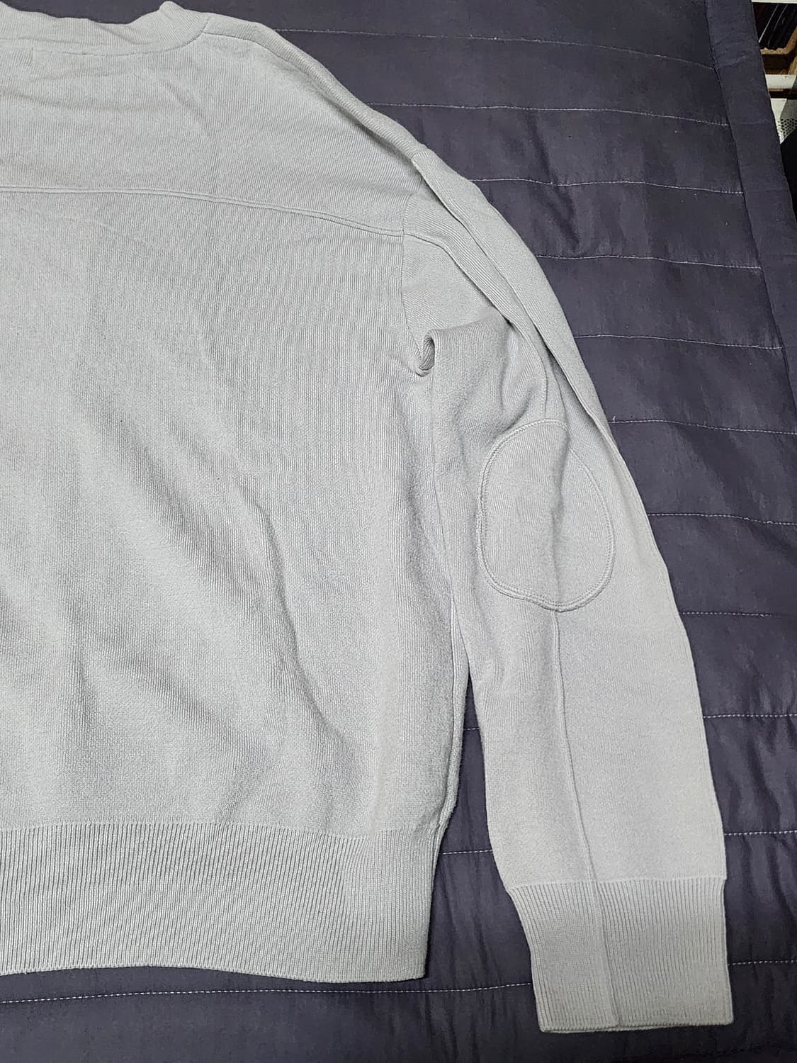 쿠어 오버핏 울 가디건 그레이 L 상품이미지6