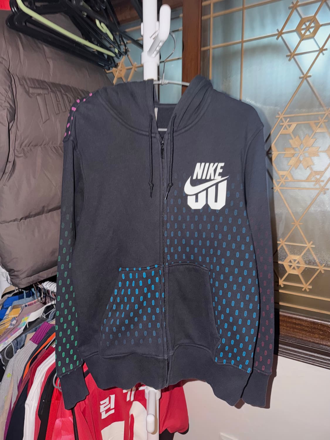 나이키 도트 패턴 땡땡이 후드집업 상품이미지3