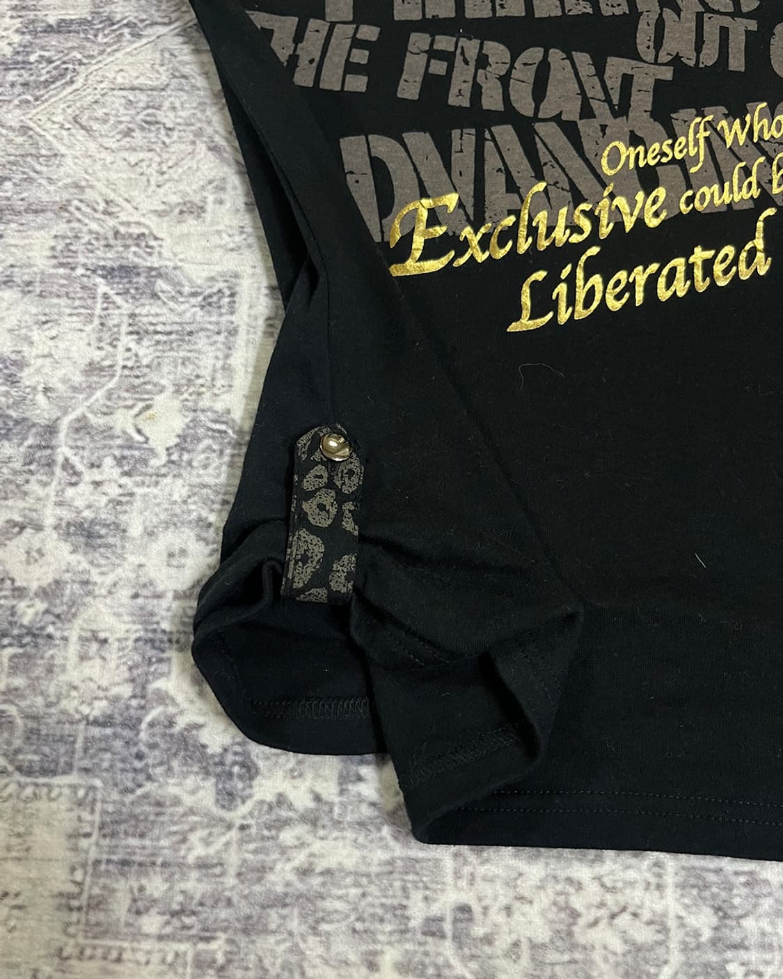 Y2K Rockstar Graphic Slim T-shirts 상품이미지6