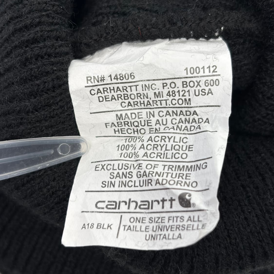 칼하트 로고 비니 모자 상품이미지3