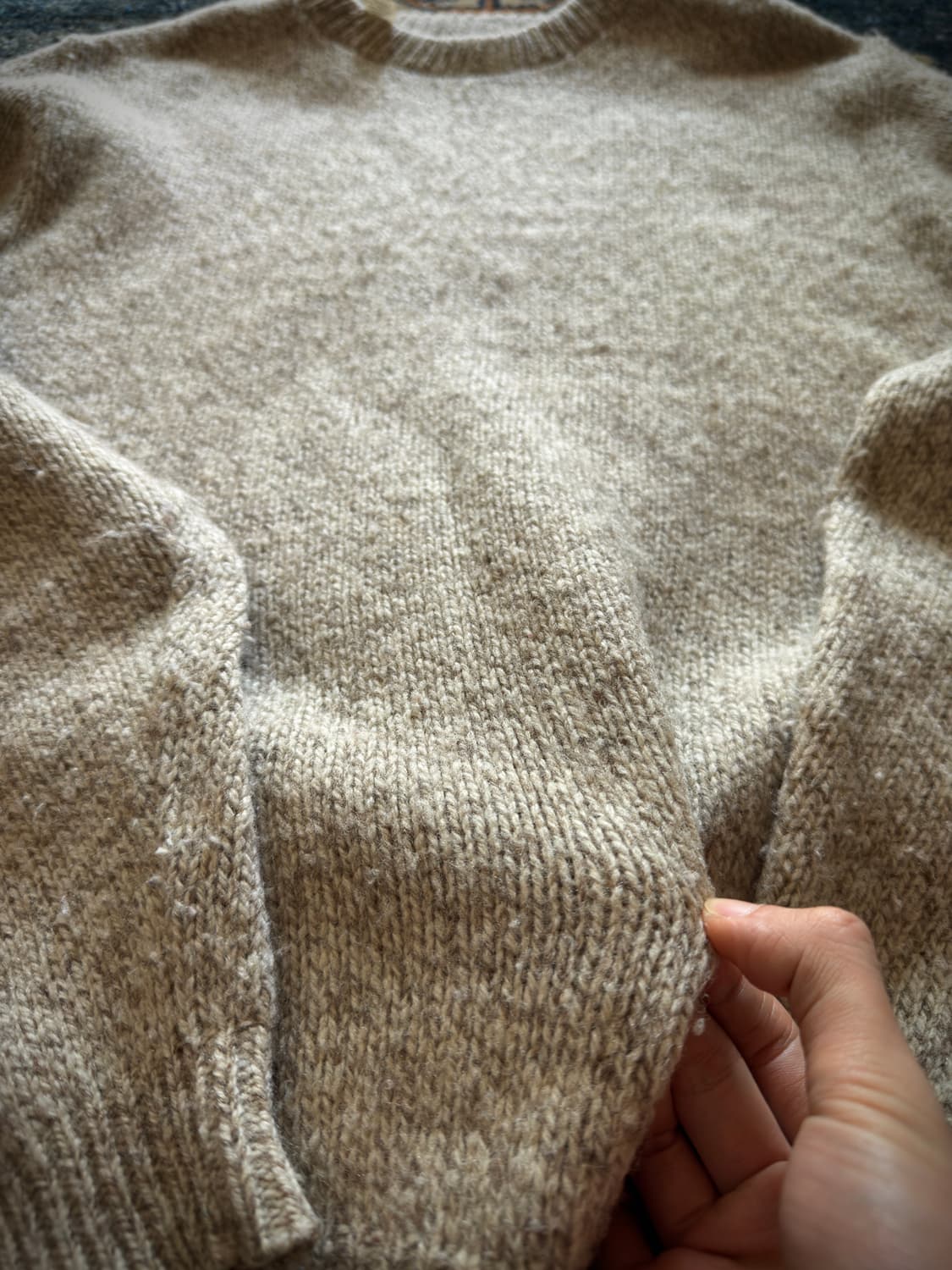 80s USA Stonewood wool nylon Knit 상품이미지4