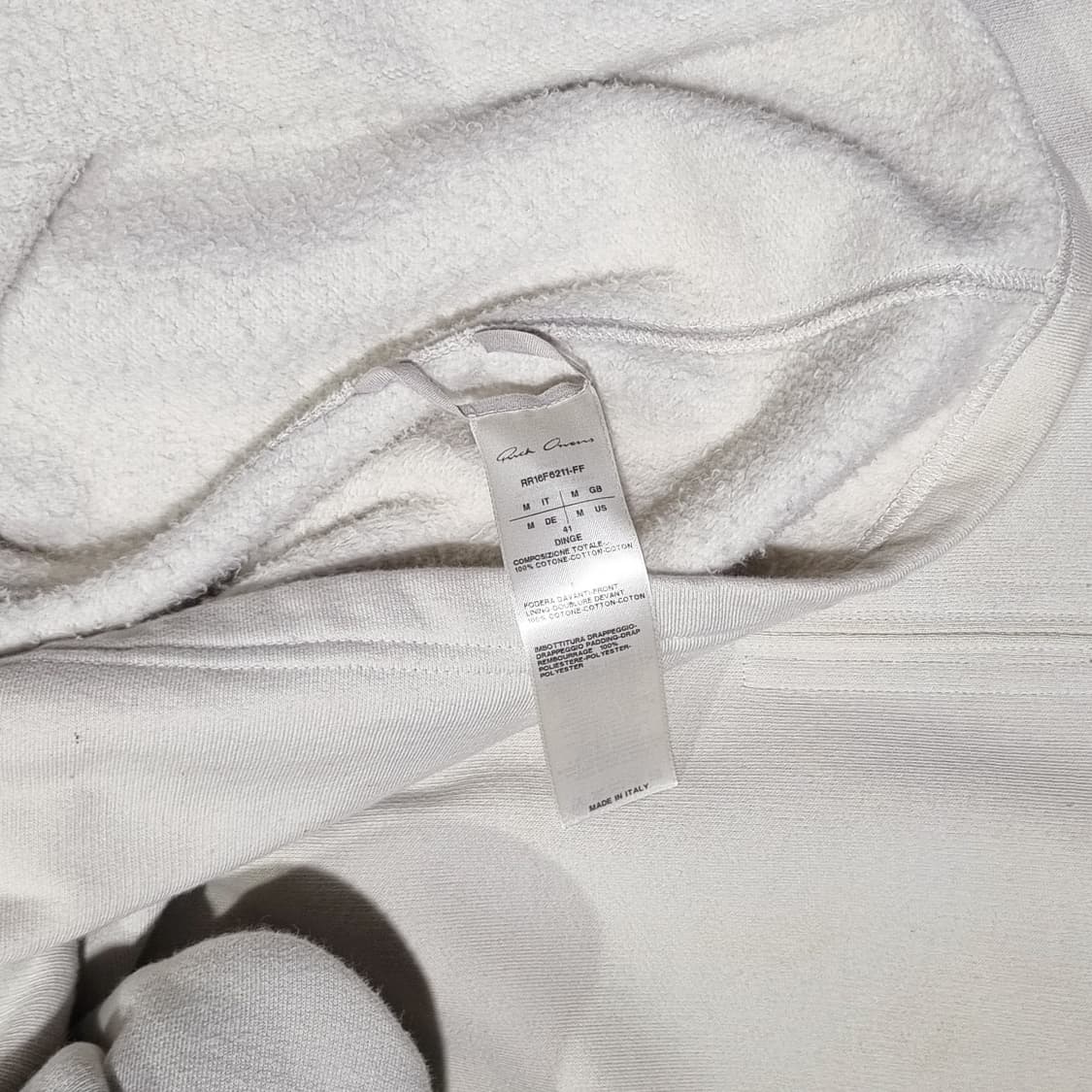 릭오웬스 - 16FW MASTODON 드레이프 스웻 슬리스리스 - 그레이 상품이미지3