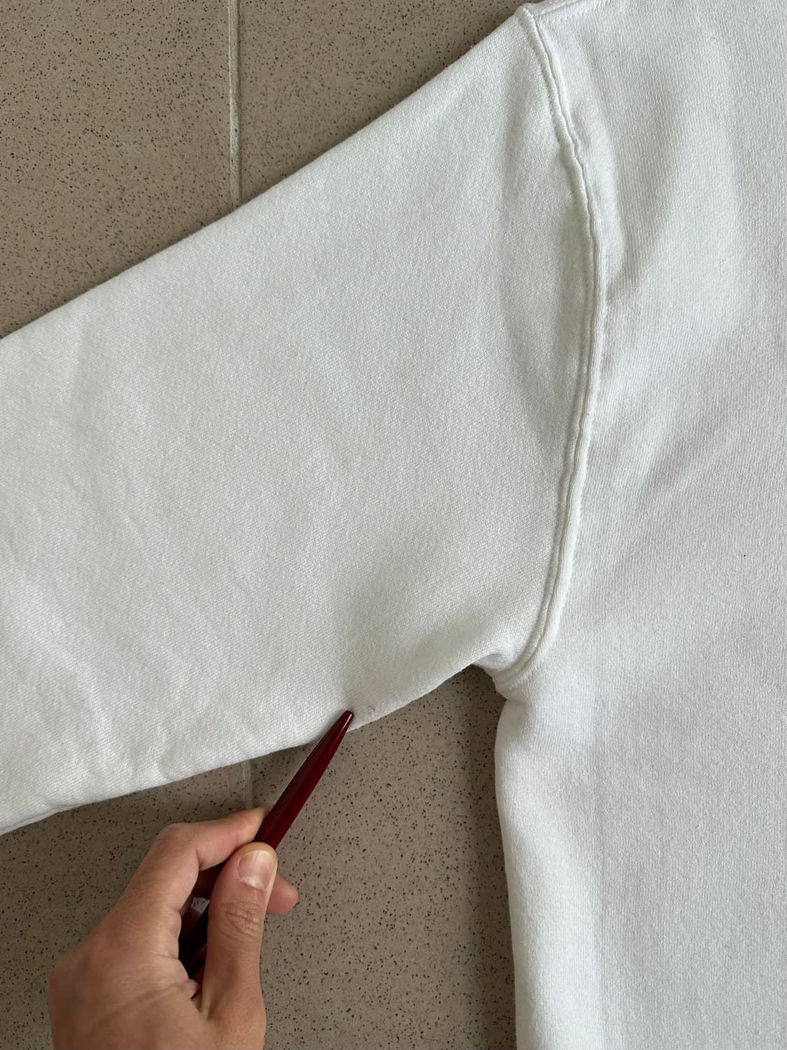 80s 빈티지 러셀 후드집업 화이트 XL USA 상품이미지6