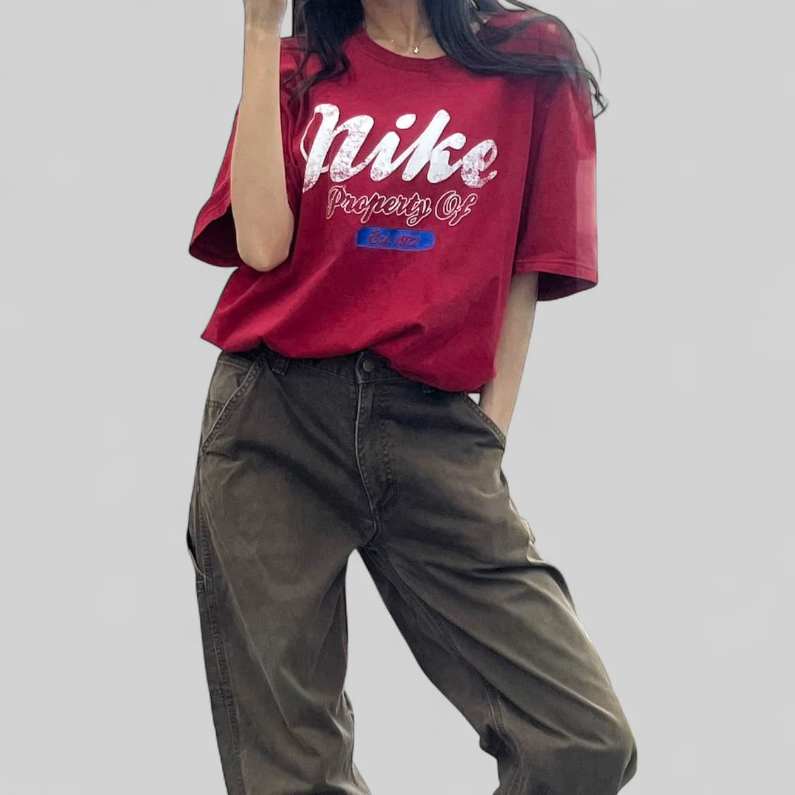 (WOMEN XL)나이키 크롭 반팔-Y289 상품이미지1