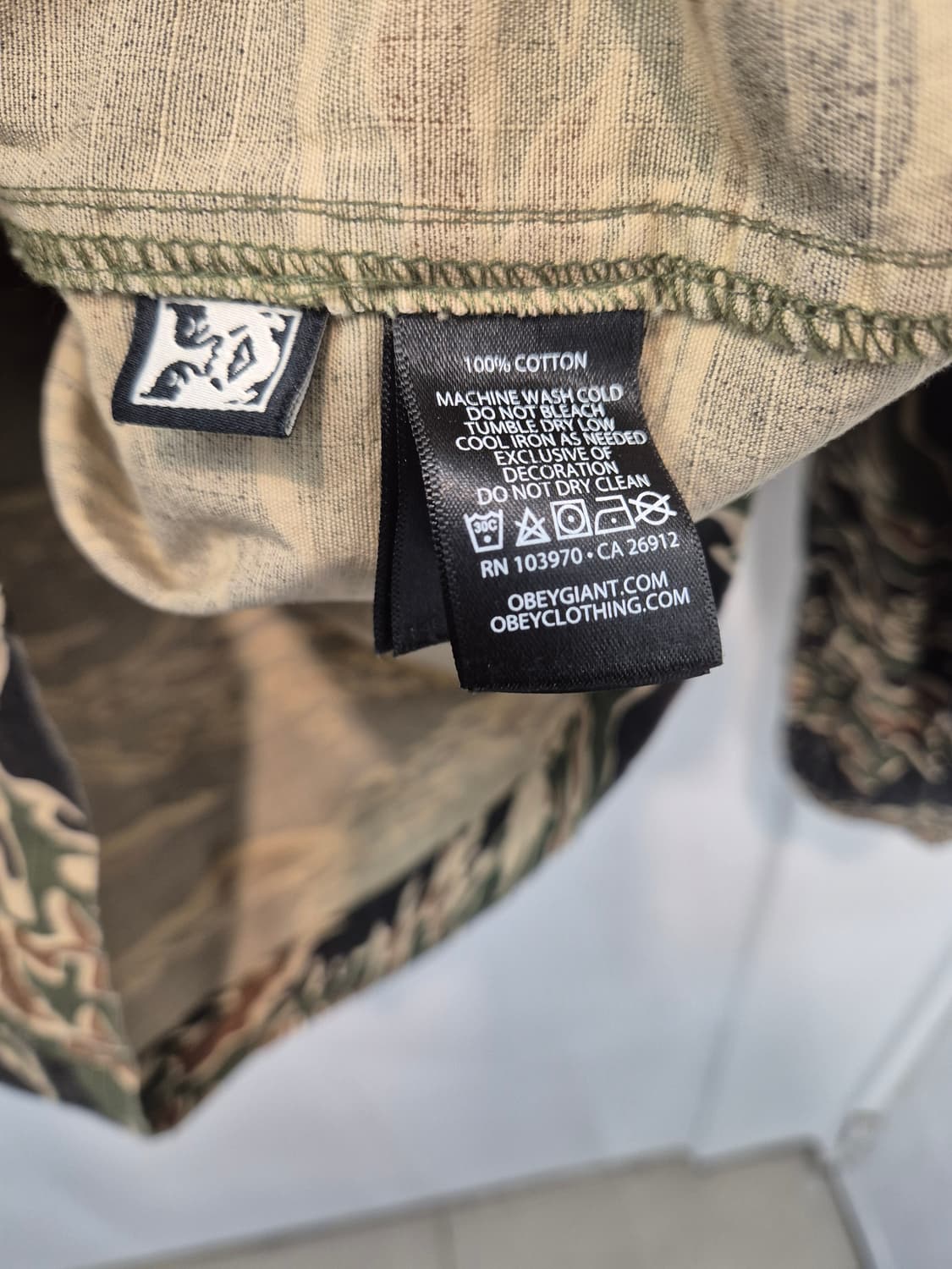 OBEY의 카모 밀리터리 자켓  M
사이즈  상품이미지5
