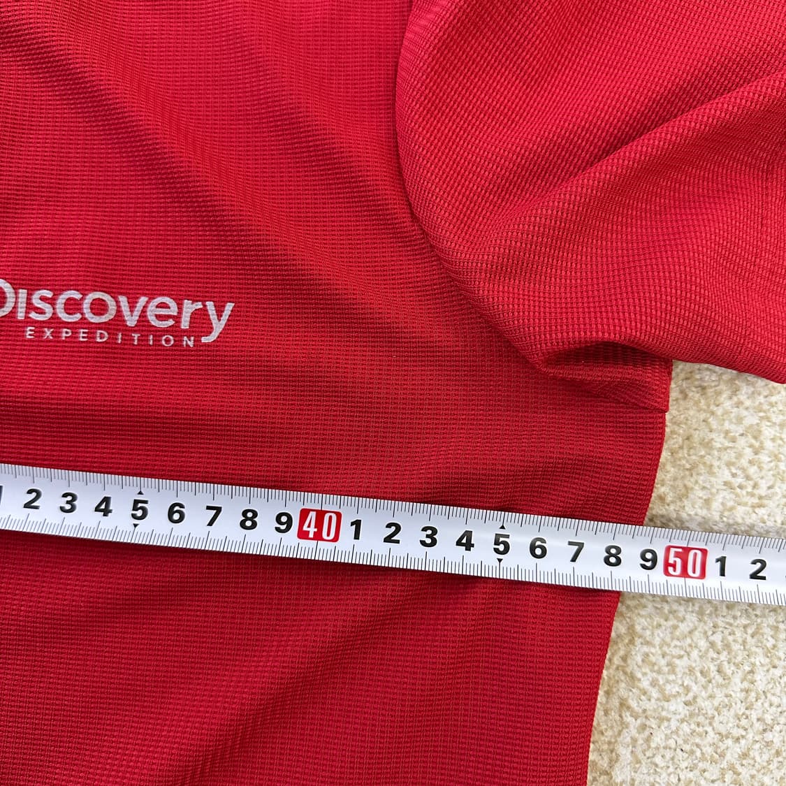 100 디스커버리 레드 컬러 반팔0319D 상품이미지5