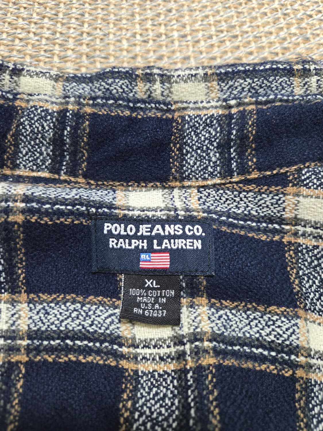Polo Jeans 90-00s 폴로진스 플란넬 체크
성조기 셔츠 상품이미지2
