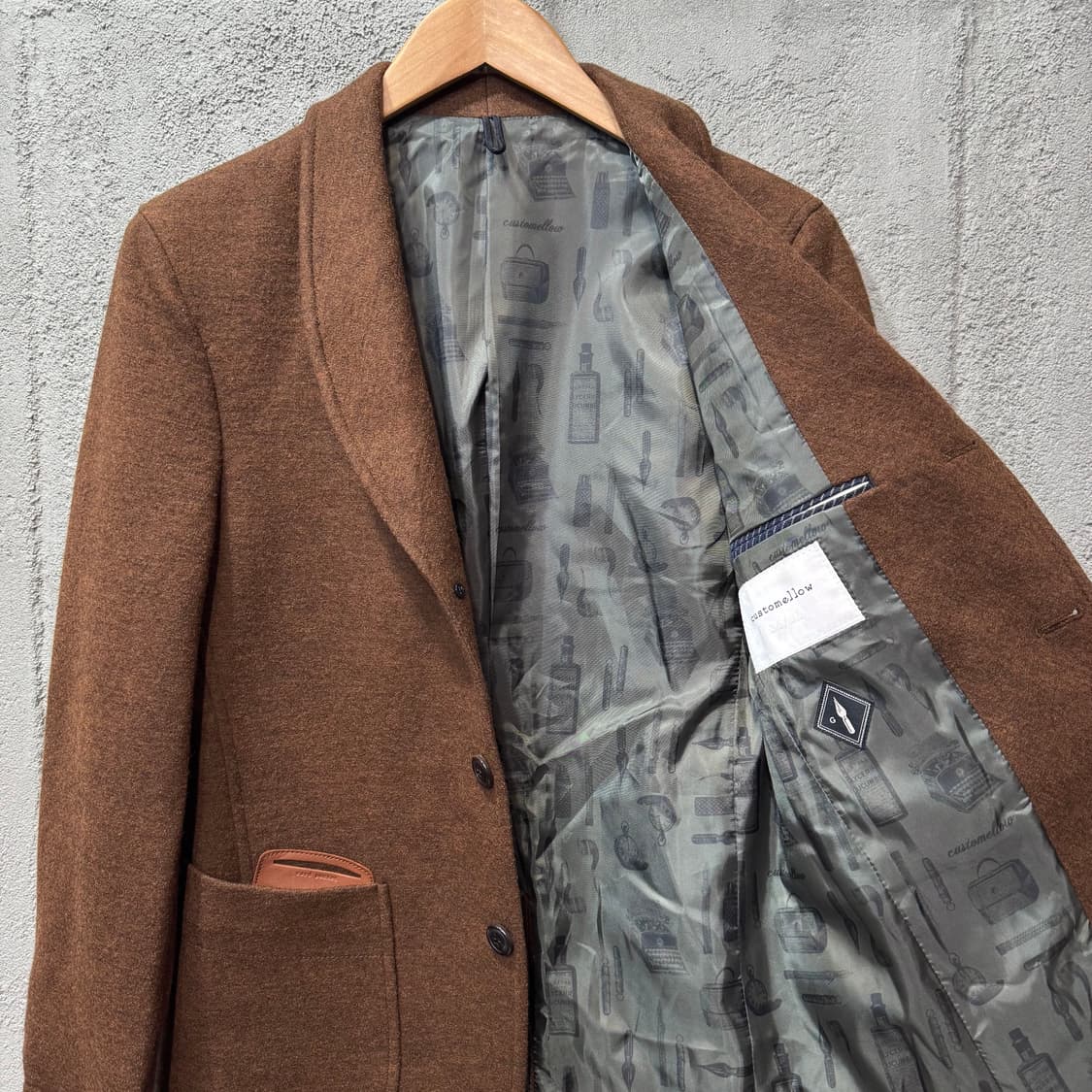 커스텀멜로우 테일러드 캐주얼 블레이저 자켓 (M)    상품이미지5