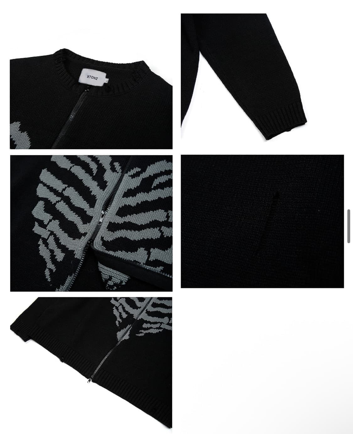 엑스톤즈 보운 니트 집업 - M size 상품이미지3