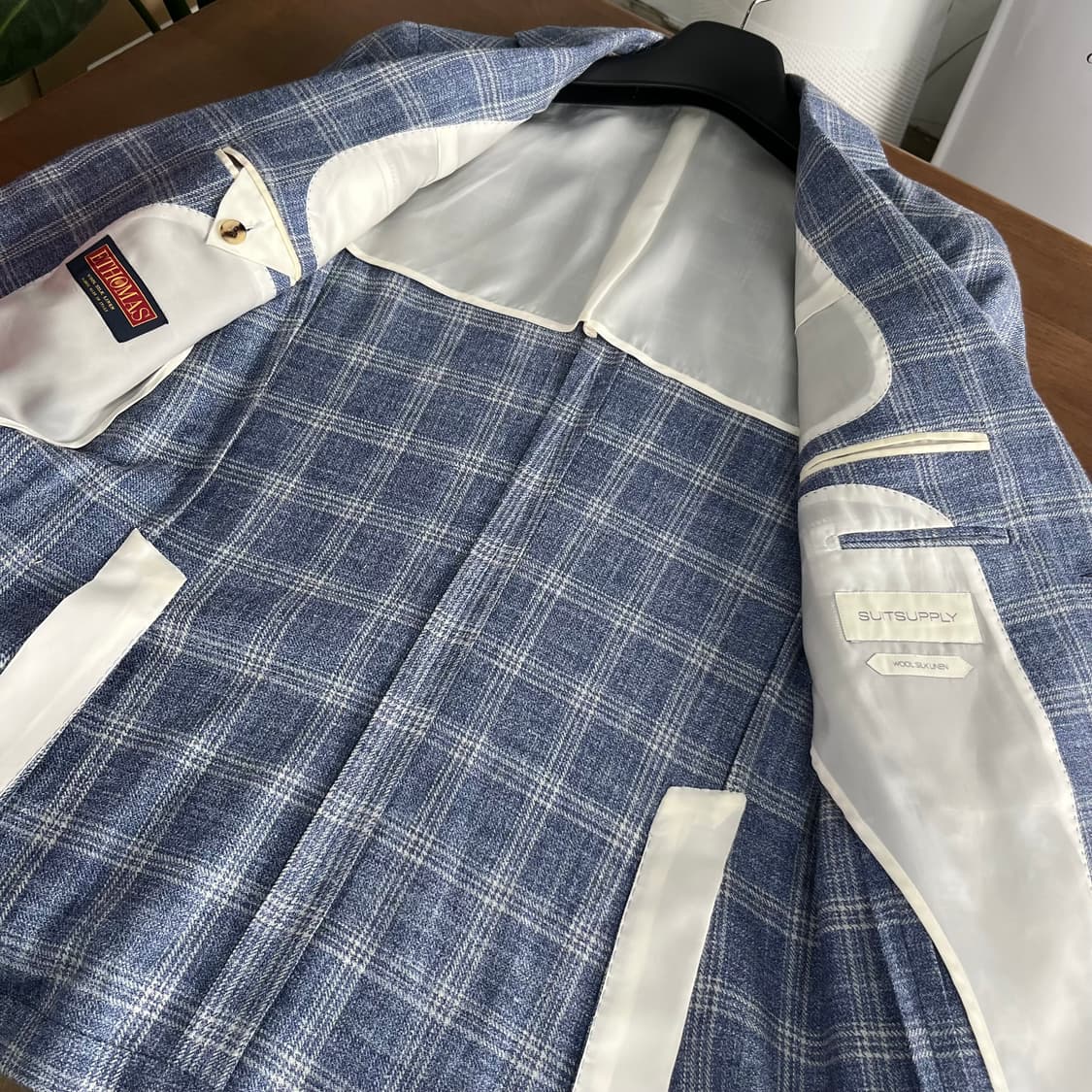 수트서플라이 린넨/실크 블렌드 블레이져 44 상품이미지5