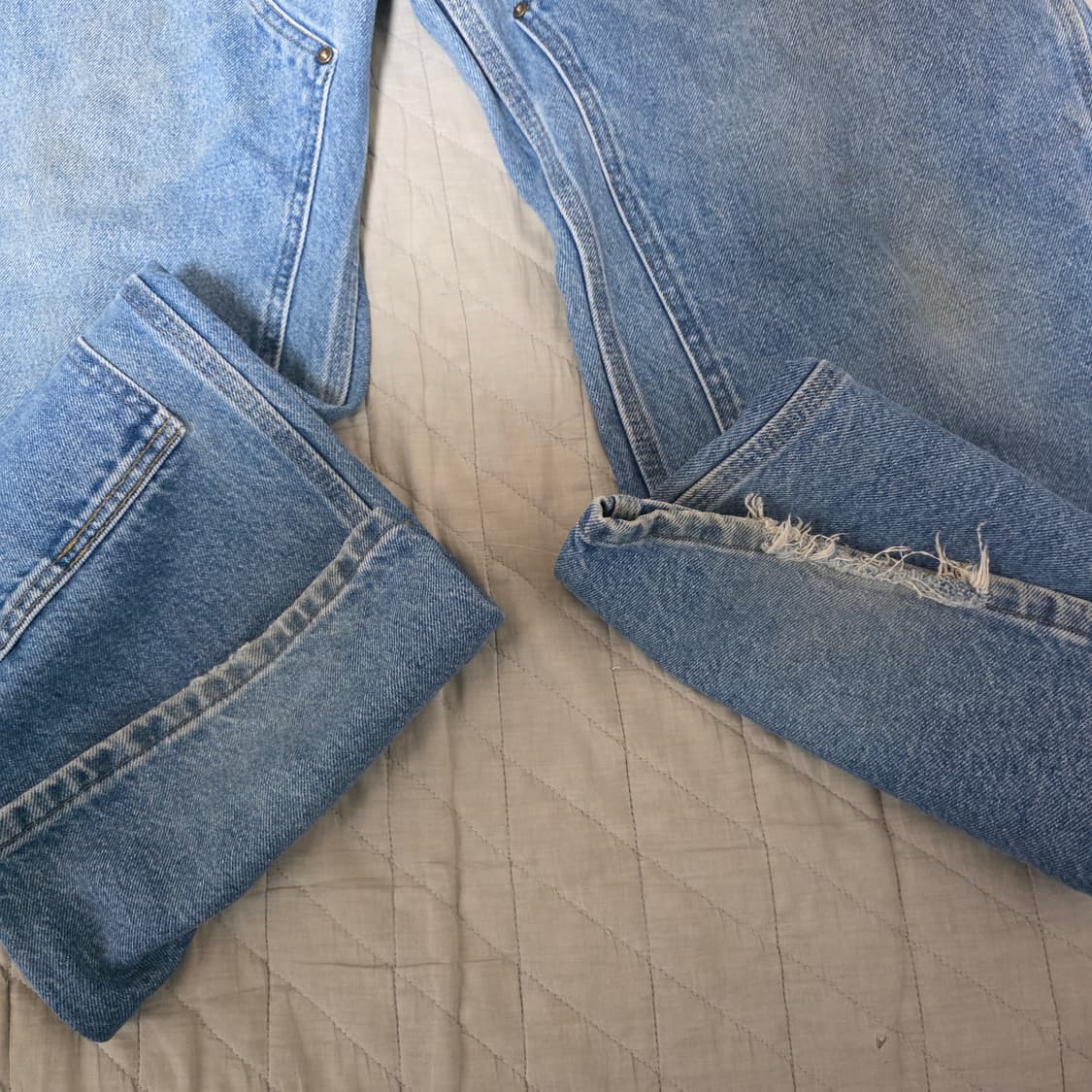 [38X32] 빈티지 칼하트 더블니 B73 DST 데님팬츠 굿 B-21 상품이미지3