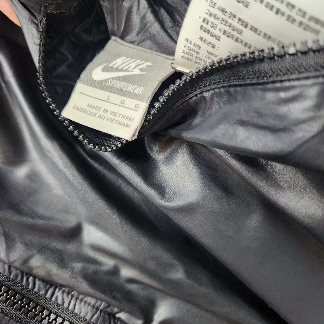 나이키 로고 양면 덕다운 패딩 L(L) 상품이미지8