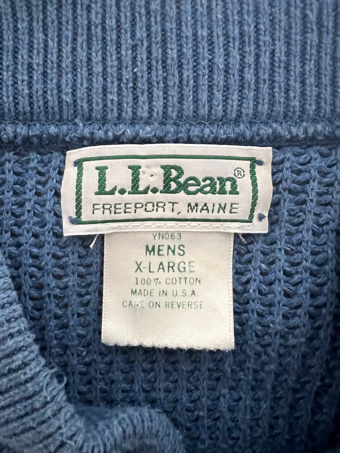 LLBEAN FISHERMAN HENRY COTTON SWEATER 상품이미지3