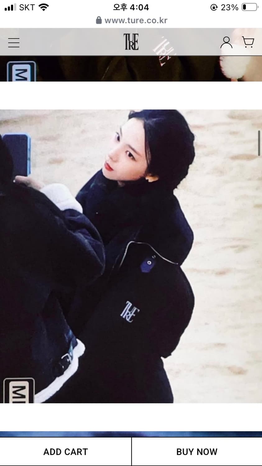 [카리나 착용] TURE 크롭스웨이드 퍼 무스탕 블랙 상품이미지2