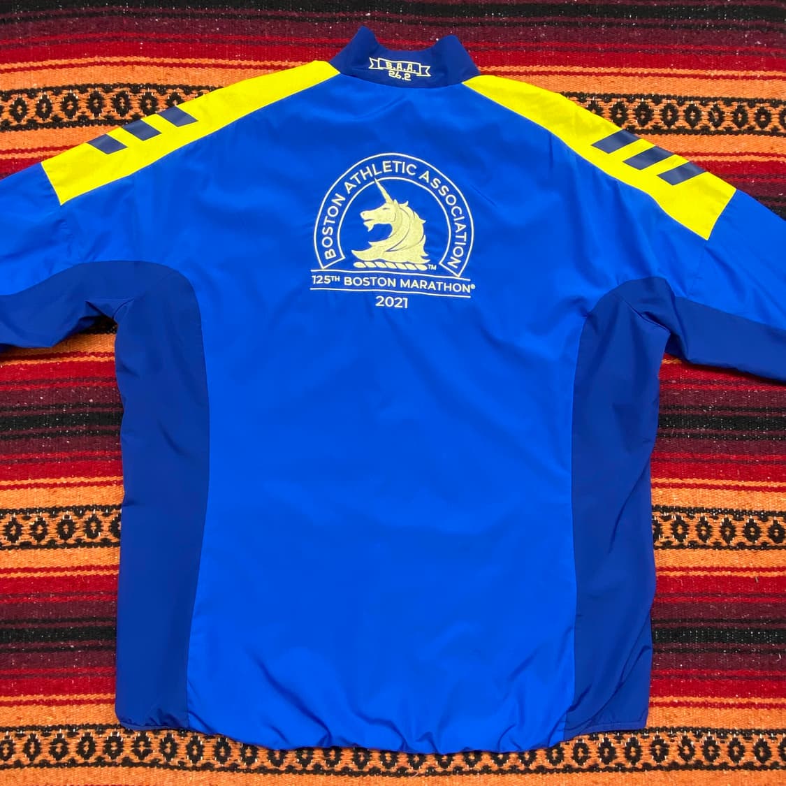 레어 미국빈티지 아디다스 125th 보스턴마라톤 바람막 상품이미지1