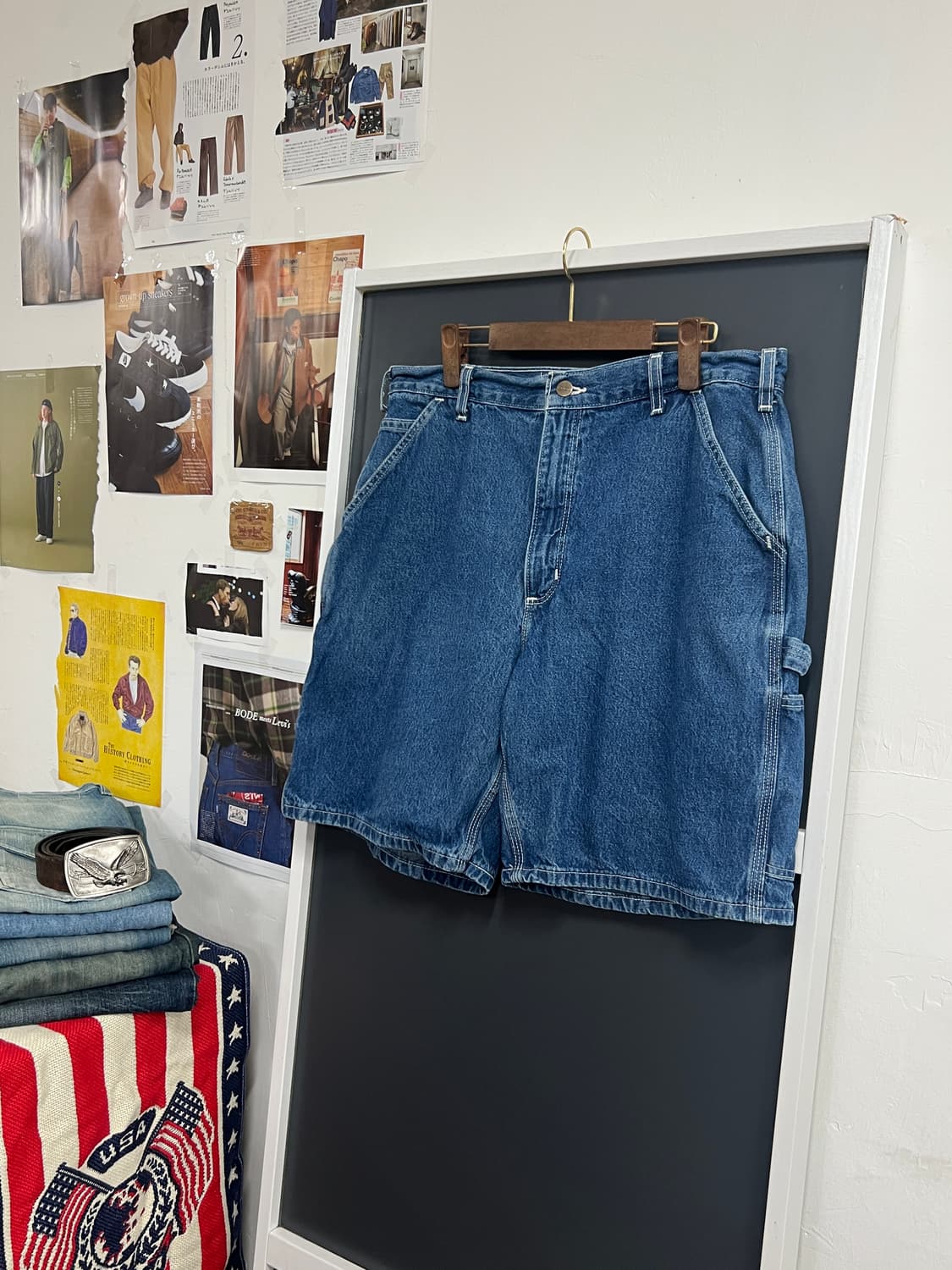 Carhartt 칼하트 워크웨어 카펜터 데님 하프 팬츠 상품이미지8