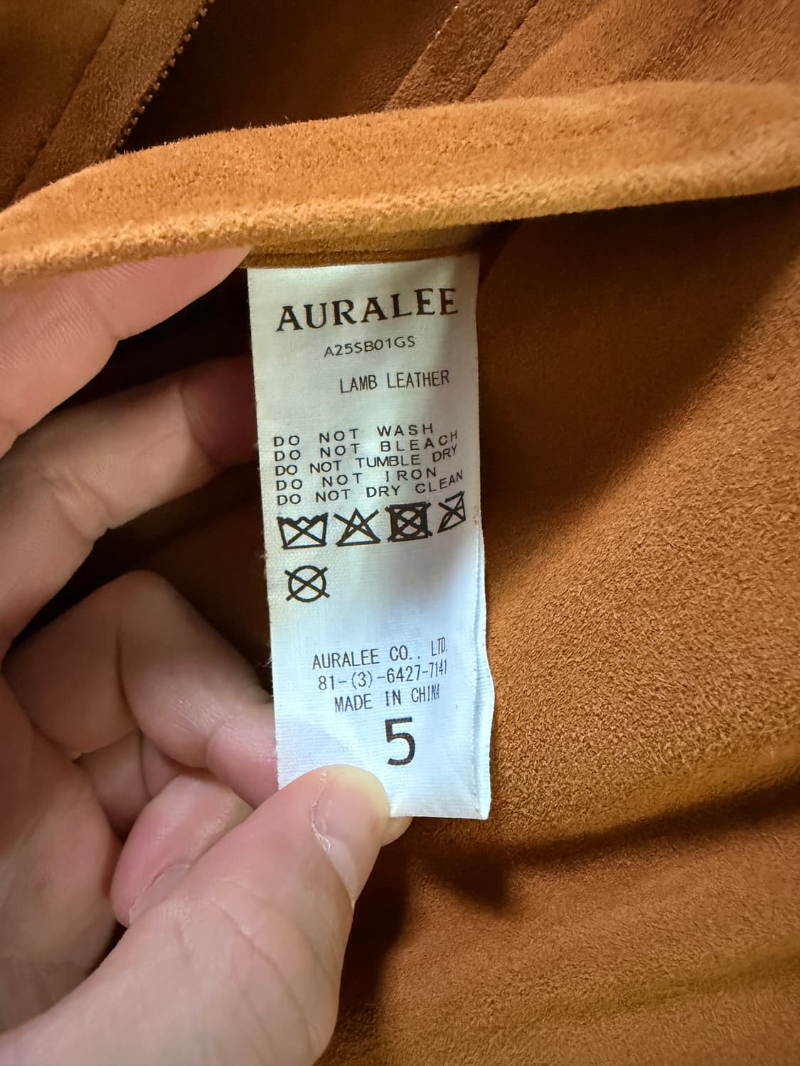 [AURALEE] 25SS LAMB LAETHER JACKET 상품이미지3
