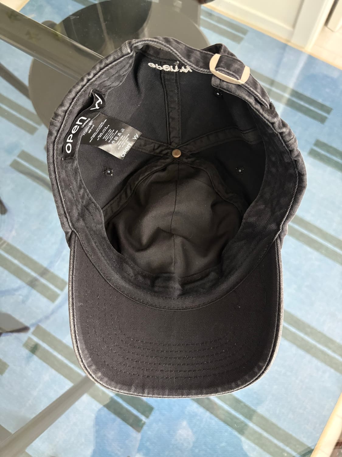 오픈와이와이볼캡OPEN YY GRADIENT BALL CAP, BLACK 상품이미지2