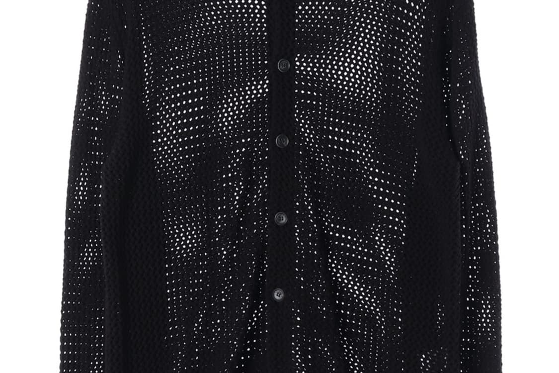 YEAh x aeae 리파인먼트 가먼트 네트 홀 메쉬 니트 가디건 S 상품이미지4