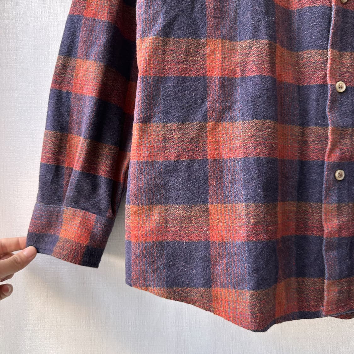 말보로 클래식 90s 빈티지 플란넬 체크 셔츠  상품이미지3