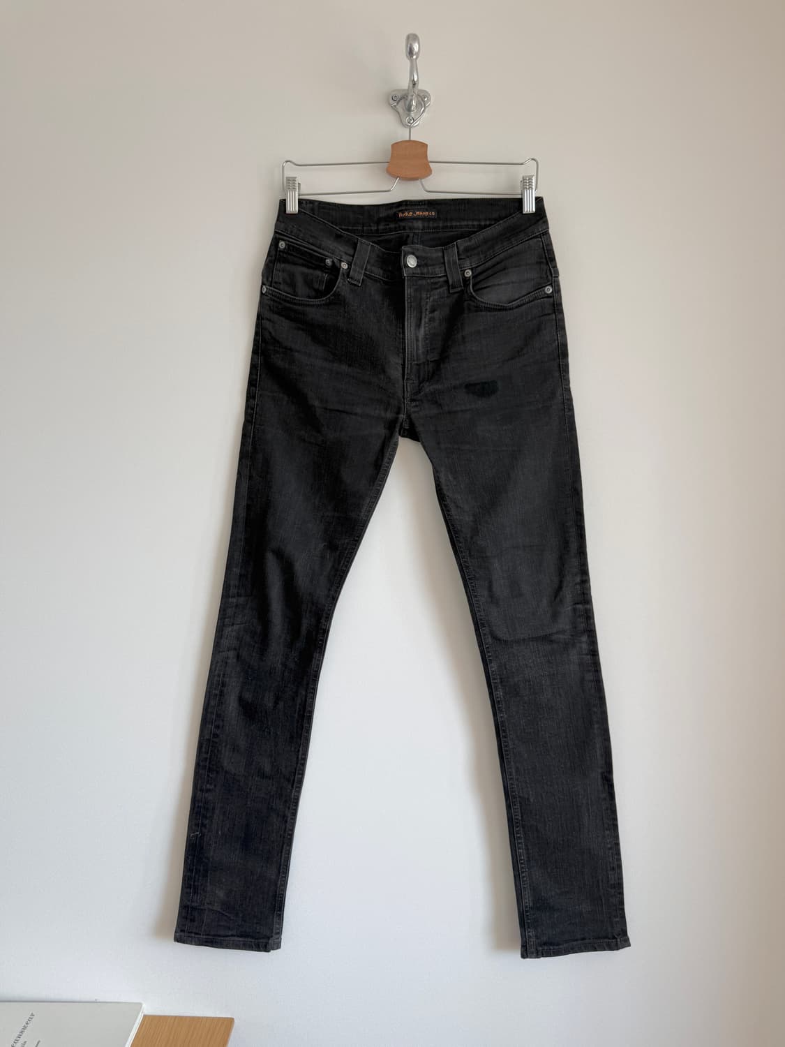 누디진(Nudie Jeans) 씬핀 블랙링 팬츠 상품이미지1